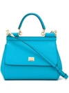 Dolce & Gabbana Small Sicily Shoulder Bag - Blue