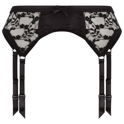 Katherine Hamilton Sophia Black Lace Suspender Belt