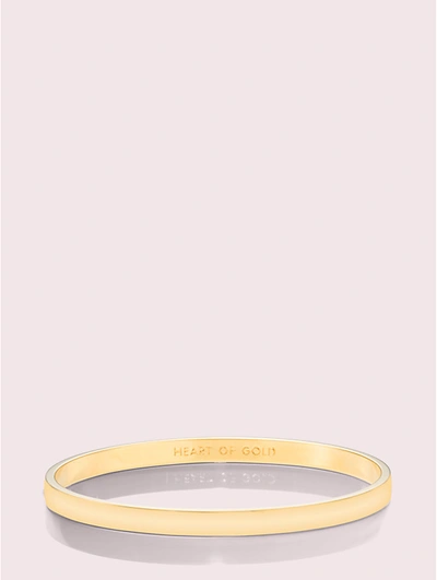 Kate Spade Heart Of Gold Engraved Idiom Bangle Bracelet