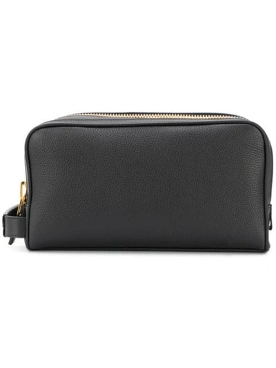 Tom Ford Wash Bag With Hand Strap In Black