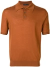 Prada Classic Polo Shirt In Brown