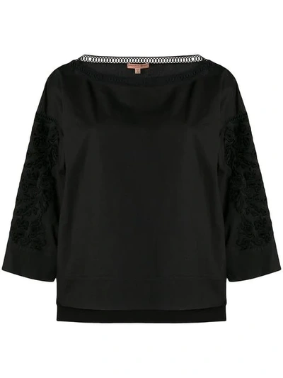 Ermanno Scervino Cut Out Detail Shirt In Black