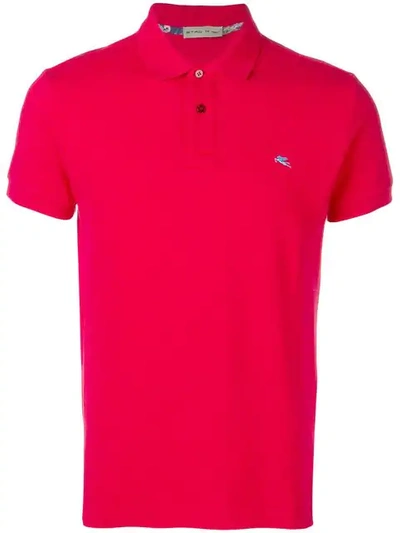 Etro Classic Polo Shirt In Red