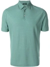 Zanone Basic Polo Shirt In Green