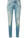 R13 Distressed Skinny Jeans In Drew