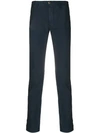Incotex Slim-fit Tapered Trousers In Blue
