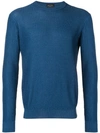 Roberto Collina Round Neck Jumper In Blue
