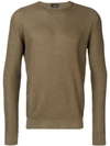 Roberto Collina Round Neck Jumper In Green