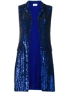 P.a.r.o.s.h Sequined Vest In Blue