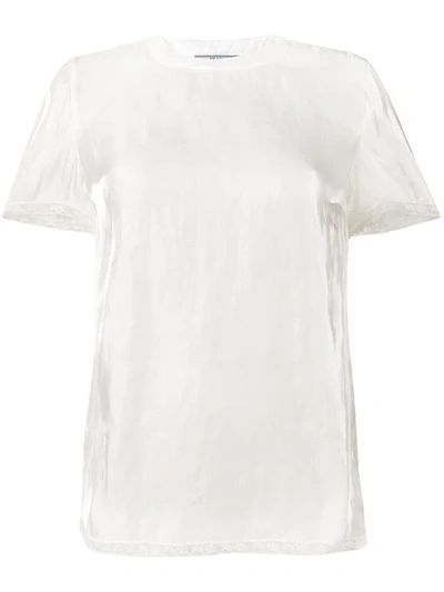 Prada Loose Fit Blouse In White