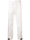 Prada Tapered Elasticated Trousers In White