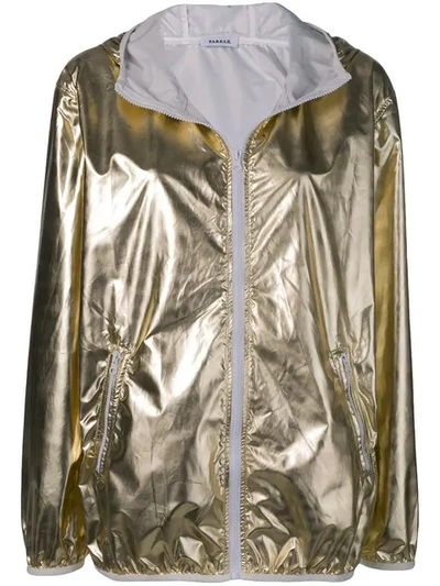 P.a.r.o.s.h Hooded Jacket In Gold