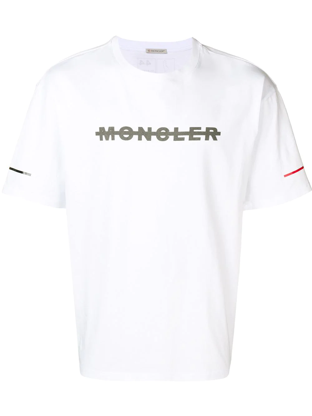 Moncler Crewneck Logo T-Shirt - White In 001 White | ModeSens