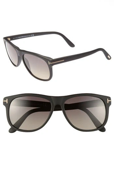 Tom Ford 'oliver' 58mm Polarized Sunglasses - Matte Black