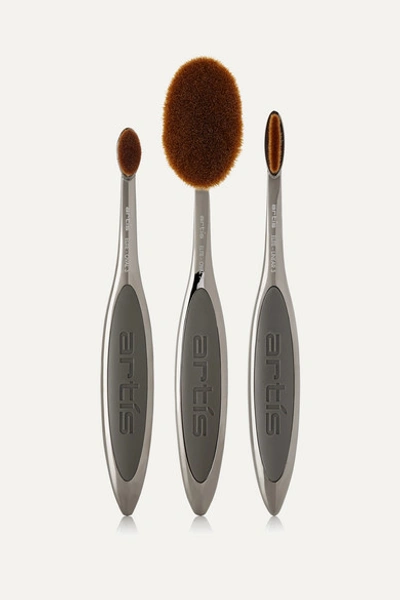 Artis Brush Elite Smoke Three Brush Set In Gray