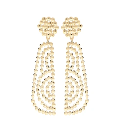 Chloé Valeria Lacquered Gold-tone Earrings