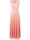 Missoni Pleated Long Dress - Pink