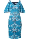 Peter Pilotto Floral Print Dress In Blue