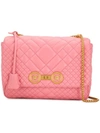 Versace Icon Quilted Shoulder Bag In Pink