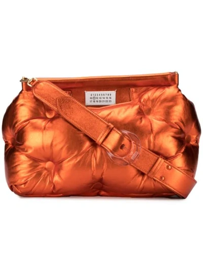 Maison Margiela Glam Slam Metallic Bag In Orange