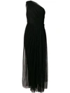Maria Lucia Hohan One Shoulder Tulle Dress In Black