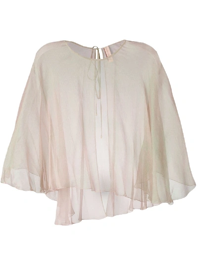 Maria Lucia Hohan Mousseline Cape In Pink