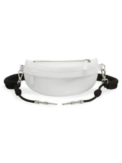 Avec La Troupe Aiguillette Leather Belt Bag In White
