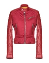 Dsquared2 Down Jacket In Brick Red