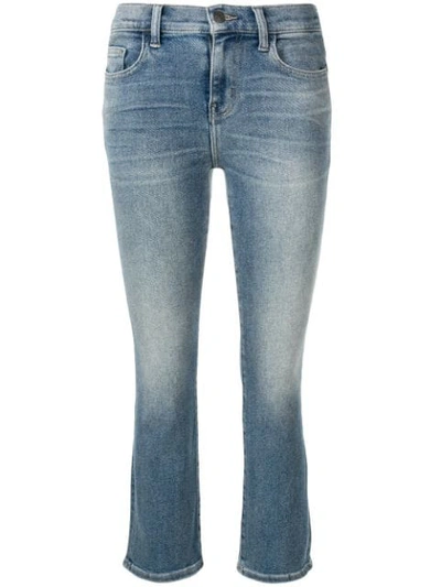 Current Elliott Classic Cropped Jeans In Blue