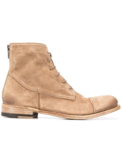 Pantanetti Lace Up Boots In Brown