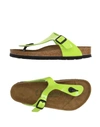 Birkenstock Toe Strap Sandals In Acid Green