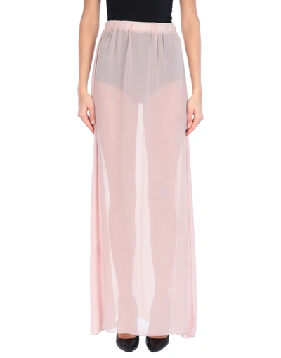 Lucille Long Skirts In Pastel Pink