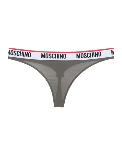 Moschino G-strings In Military Green