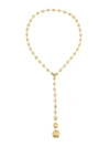 Marco Bicego Africa 18k Yellow Gold & Diamond Hand Engraved Lariat Necklace