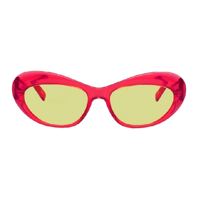 Andy Wolf Red Odessa Sunglasses In C Red