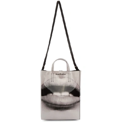 Acne Studios Baker Tote Bag In Grey In Black ModeSens