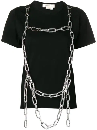 Comme Des Garçons Comme Des Garcons Black Chain Detail T-shirt