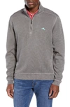 Tommy Bahama Tobago Half Zip Pullover In Cave