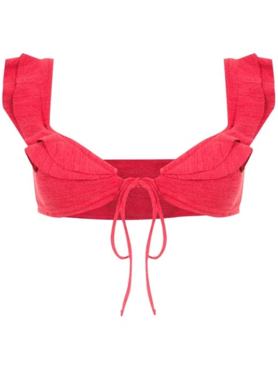 Clube Bossa Hopi Bikini Top In Red