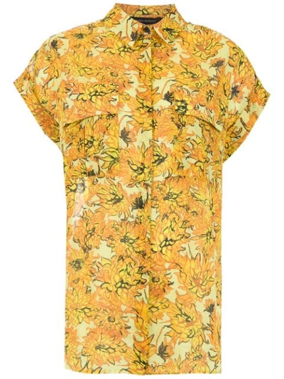 Andrea Marques Printed Shirt In Yellow