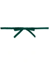 N°21 Bow Detail Belt In Green