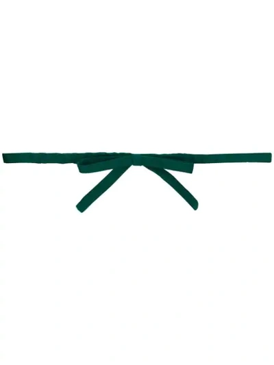 N°21 Bow Detail Belt In Green