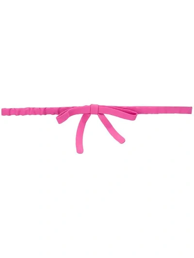 N°21 Bow Detail Belt In Pink