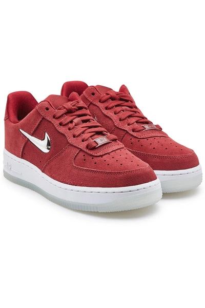 Nike Air Force 1 '07 Premium Lx Suede Sneakers In Red | ModeSens