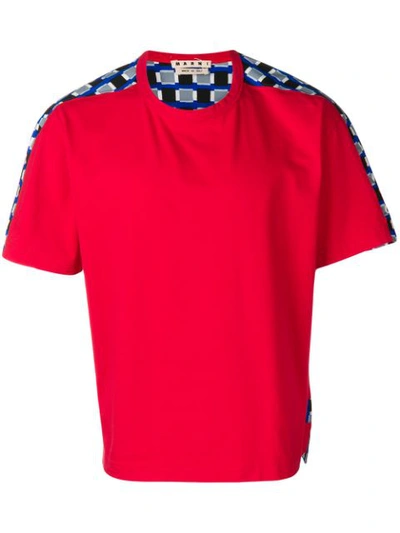 Marni Blue & Red Cotton T-shirt