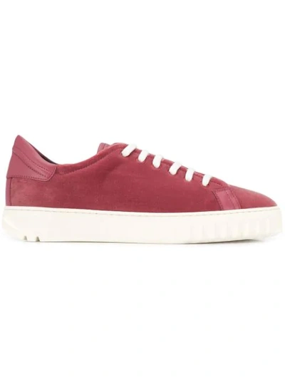 Ferragamo Low Top Sneakers In Pink