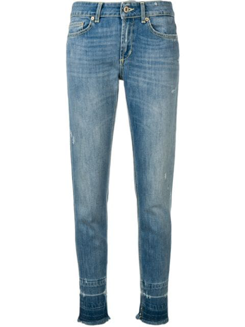 Dondup Faded Slim Jeans In Blue | ModeSens