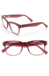 Derek Lam 51mm Optical Glasses - Dark Pink