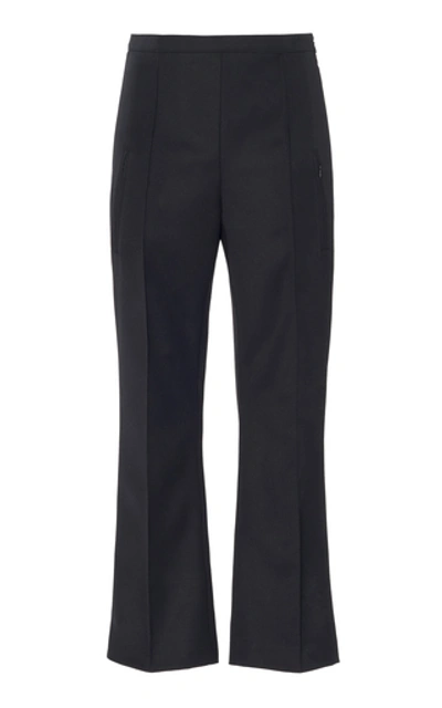 Andrew Gn Wool Cropped Pants In Black