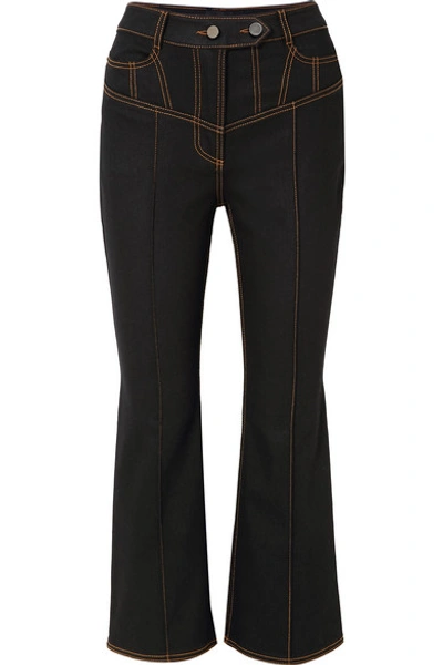 Ellery Presentism High-rise Flared Jeans In Black